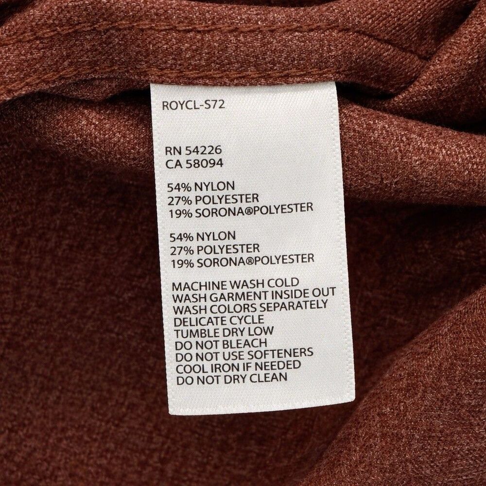 Royal Robbins Shirt Mens Small Brown Performance Flannel Plaid Trim Hiking - Picture 7 of 9